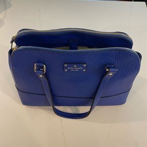 Kate spade pebbled blue handbag